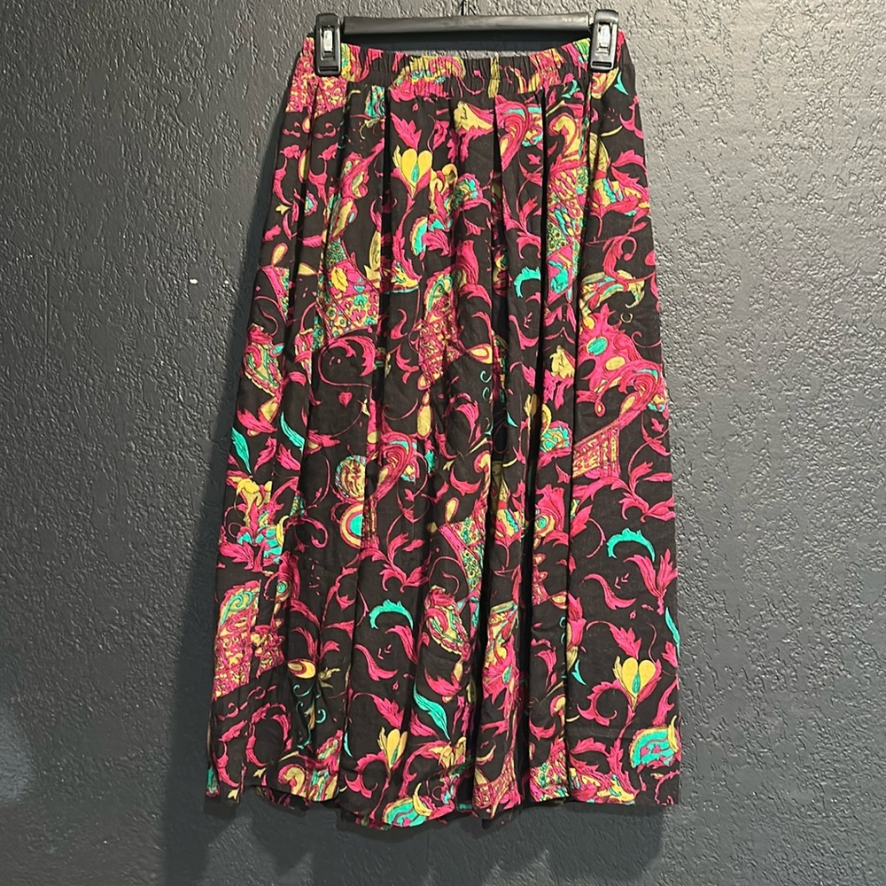 Vintage Floral Maxi Skirt